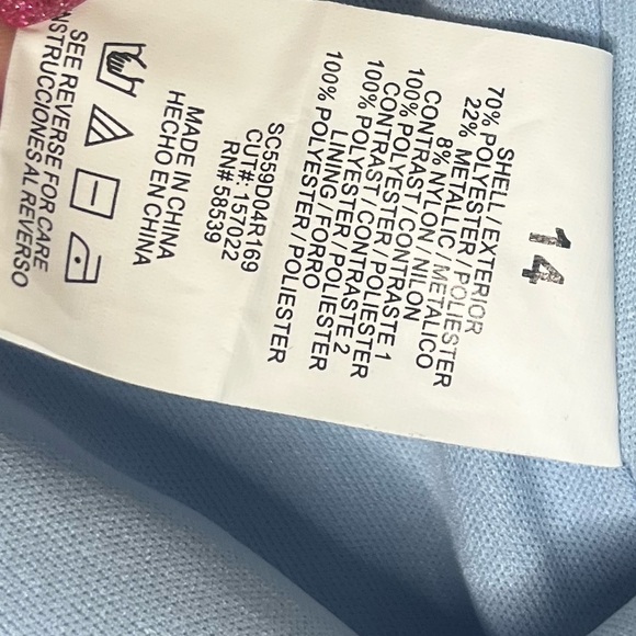 Speechless Blue and Silver Floral girl Dress - Picture 7 of 7